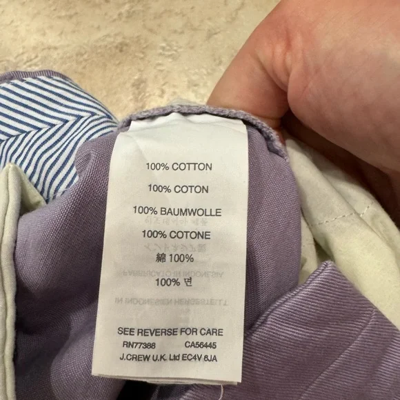 EUC J. Crew lavender chinos. - Picture 5 of 7